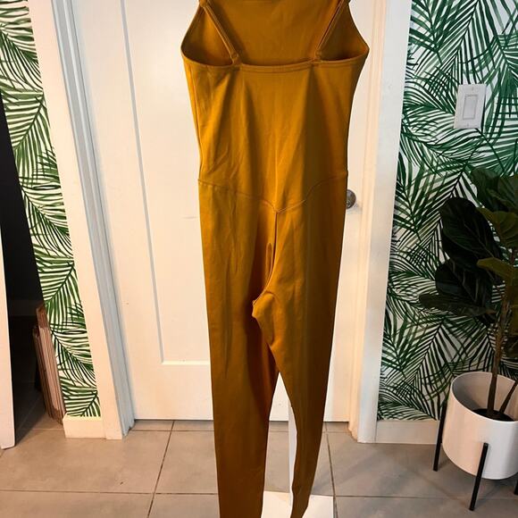 Girlfriend Collective Mustard One Piece Unitard Small - Picture 5 of 8